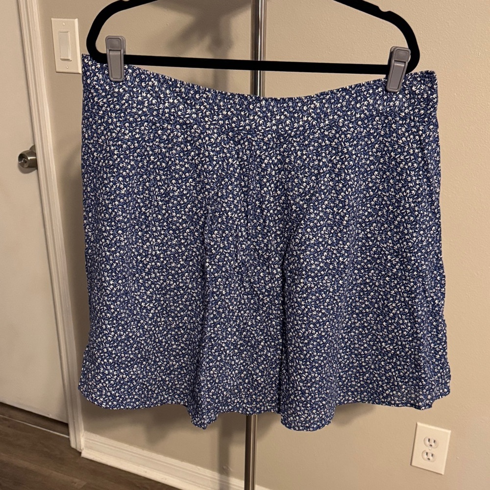 Old Navy Blue Floral Mini Skirt